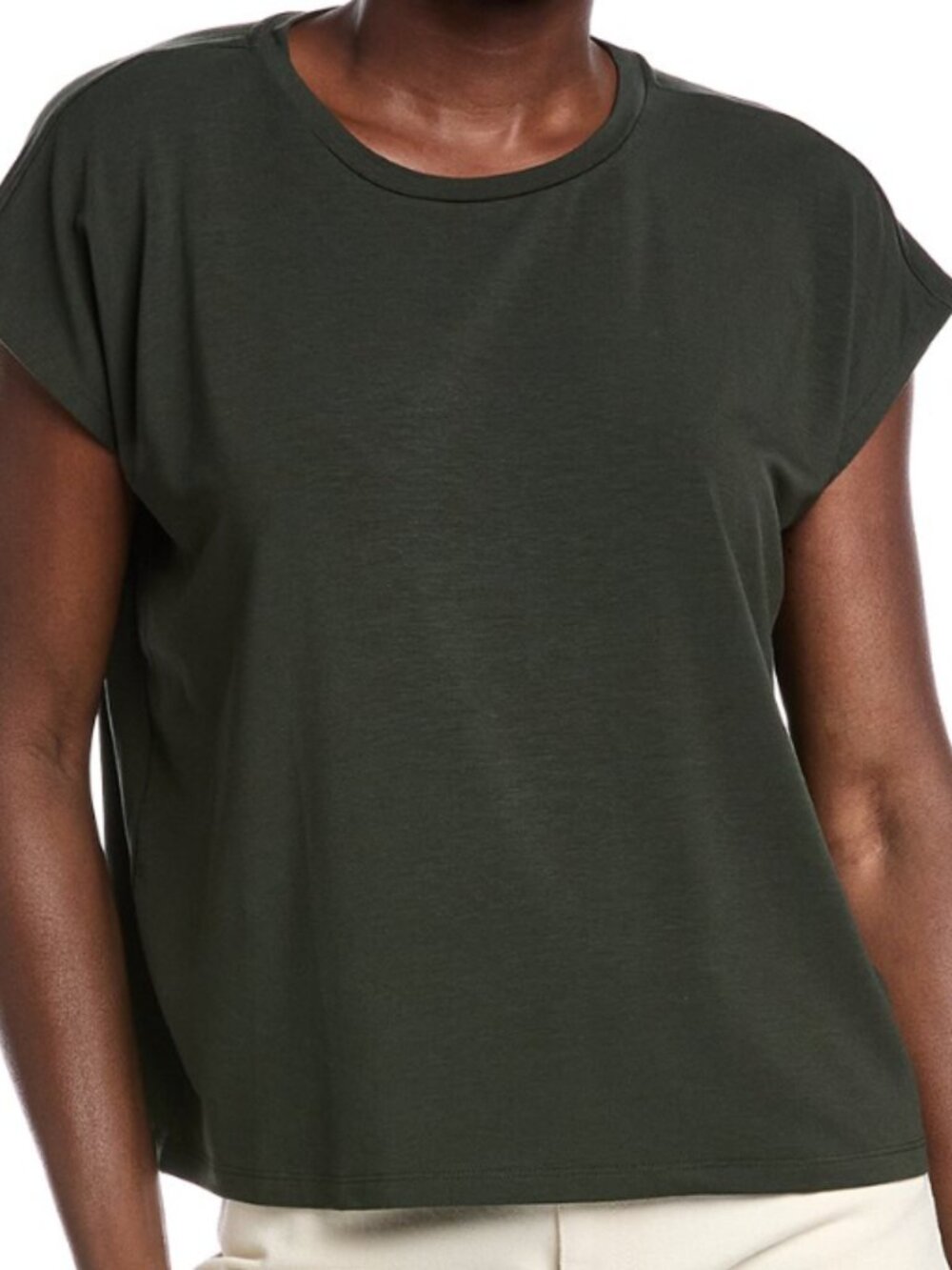 Eileen Fisher Crew Neck Boxy Top Oversized Asst Szs NWT Seaweed